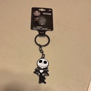 Jack Skellington Black and White Keychain